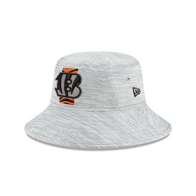 Sapca New Era Cincinnati Bengals NFL Official NFL Training Stretch Bucket Hat - Negrii